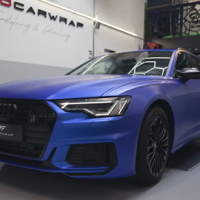 Audi Carwrappen blue